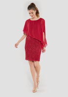 SWING Cocktailkleid mit Überwurf rio red Rot 42