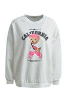 HeartKiss Sweatshirt With Stylish Teddy Print rosé...