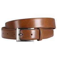 LINDENMANN Ledergürtel für Anzug cognac