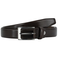 LINDENMANN Ledergürtel für Anzug dunkelbraun