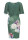 SWING Cocktailkleid mit Scubarock floral grün / multi