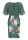 SWING Cocktailkleid mit Scubarock floral grün / multi