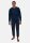 TOM TAILOR Herren Schlafanzug Pyjama blau dunkel 4 Knopf Bündchen