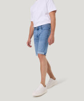 PIERRE CARDIN Kurze Herren Jeans Bermuda-Shorts light blue used
