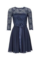 SWING Cocktailkleid aus Spitze und Chiffon navy Blau 36