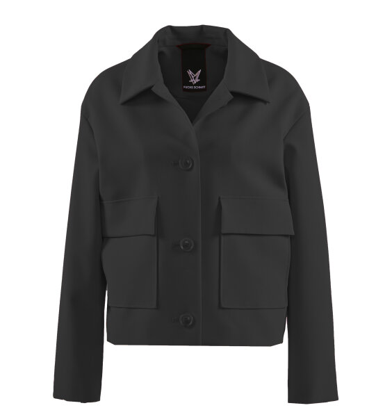 FUCHS SCHMITT Damen Jacke mit aufgesetzten Taschen in schwarz