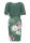 SWING Cocktailkleid mit Scubarock floral grün / multi 48