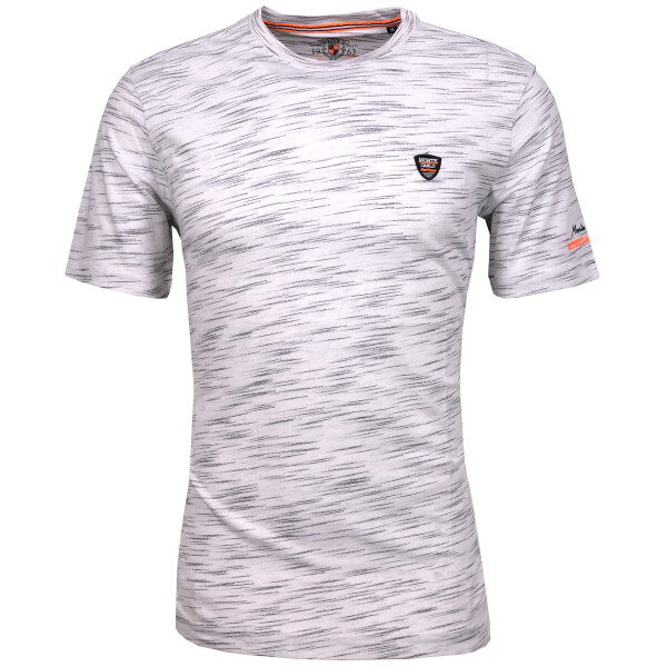 Mode Monte Carlo T-Shirt Rundhals Weiß 4XL