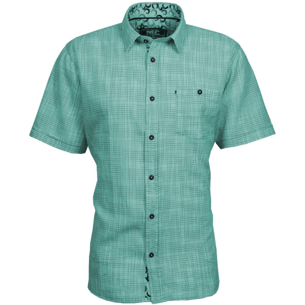 Mode Monte Carlo Hemd Halbarm Kent-Kragen Salbeigrün XXL