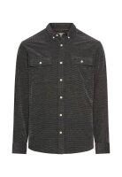 Camel Active Herren Langarmhemd mit aufgesetzten Taschen, grau XL