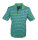 Mode Monte Carlo Polo-Shirt Knopf Strickkragen Salbeigrün XL