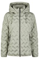 Barbara Lebek Damen Steppjacke mit Kapuze grün 46