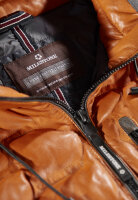 MILESTONE Herren Lederjacke MSTamino mit Kapuze und Stepp Hell orange 54
