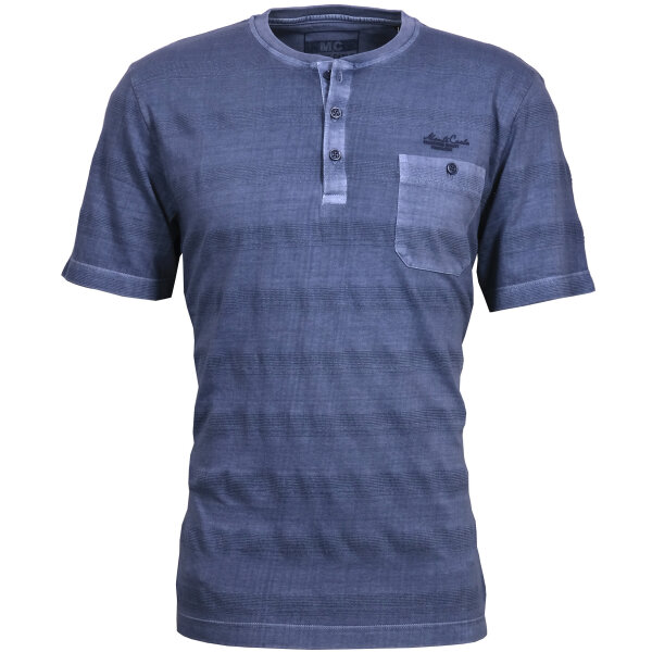 Mode Monte Carlo T-Shirt Serafino Hellblau L