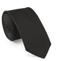 Krawatte Microfaser Classic 5 cm breit schwarz