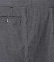 Luigi Morini Business-Hose in Flatfront, waschbar anthrazit 32