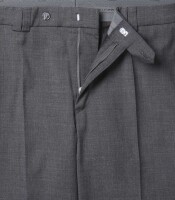 Luigi Morini Business-Hose in Flatfront, waschbar anthrazit 54