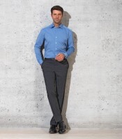 Luigi Morini Business-Hose in Flatfront, waschbar anthrazit 60
