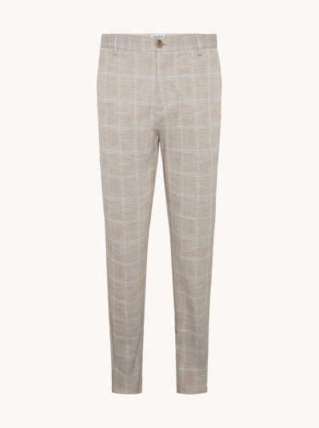 A Fish Named Fred Hose Chino Kariert sand beige 56