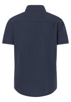TIMEZONE Herren Halbarm Hemd gestreift dark washed blue L