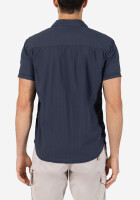 TIMEZONE Herren Halbarm Hemd gestreift dark washed blue XXXL