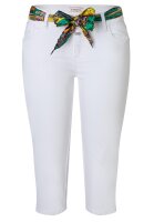 TIMEZONE Damen 3/4 Hose Tight AleenaTZ weiß