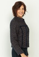 BIANCA Bouclèjacke CAREN in blau mix