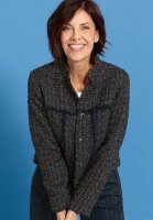 BIANCA Bouclèjacke CAREN in blau mix