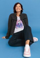 BIANCA Bouclèjacke CAREN in blau mix