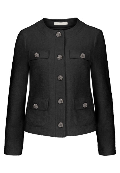 BIANCA Blazer JOYCE Bouclèjacke in schwarz 42