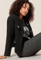 BIANCA Blazer JOYCE Bouclèjacke in schwarz 42