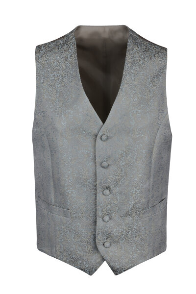 DIGEL Fest/Hochzeit Weste "Lambert" Paisleymuster in Grau  52