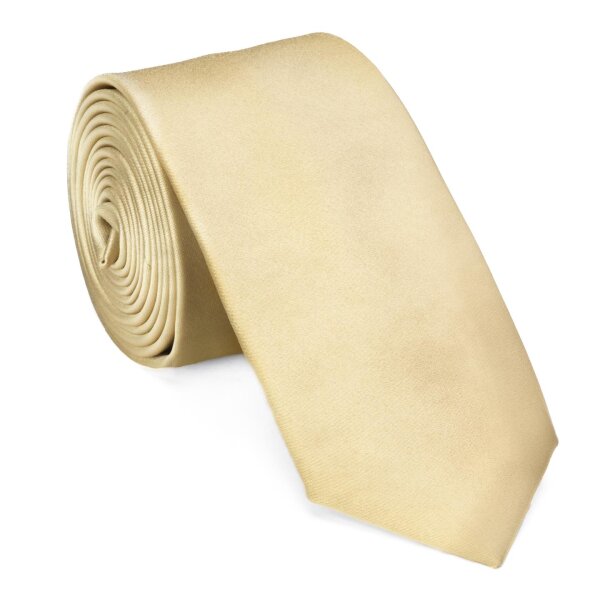 Krawatte Microfaser Classic 5 cm breit Elfenbein