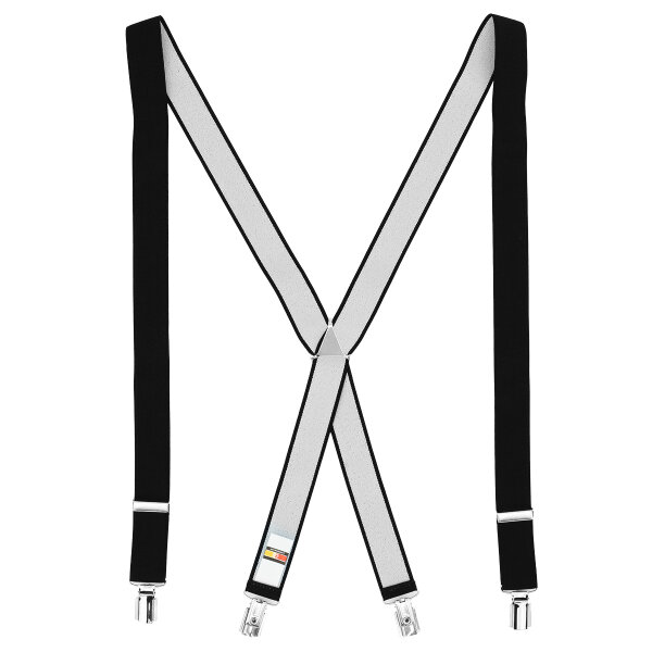 LINDENMANN Hosenträger X-Form schwarz 120 cm