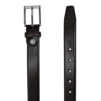 LINDENMANN Ledergürtel für Anzug dunkelbraun 120