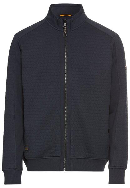 Camel Active Herren Sweatjacke mit feuchtigkeitsregulierendem Materialmix dunkelblau