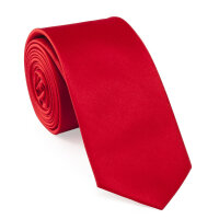 Krawatte Microfaser Classic 5 cm breit rot