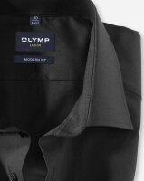 OLYMP Luxor modern fit. Kurzarm Hemd schwarz 37