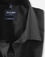 OLYMP Luxor modern fit. Kurzarm Hemd schwarz 39