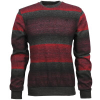 Mode Monte Carlo Sweat-Shirt Rundhals Grau mit Rot 4XL