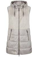 Barbara Lebek Damen Weste lang Grau | Mit Kapuze &...