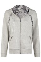 Barbara Lebek Damen Sweatjacke Steel Grau mit...