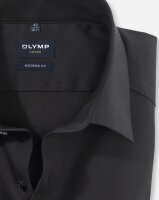 OLYMP Luxor modern fit. Langarm Hemd schwarz