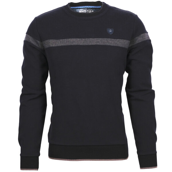 Mode Monte Carlo Sweat-Shirt Rundhals Marine