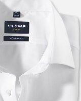 OLYMP Luxor modern fit. Kurzarm Hemd Weiß