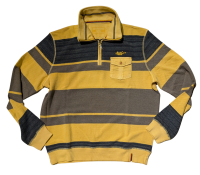 Mode Monte Carlo Sweat-Shirt Troyer Zip Goldgelb