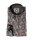 Mode Monte Carlo Hemd Langarm verdeckter Button-Down Kragen Schwarz mit rot