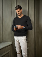 Mode Monte Carlo Herren V Pullover Schwarz