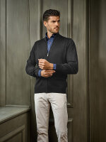 Mode Monte Carlo Herren Strickjacke mit Zip Anthrazit