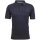 Mode Monte Carlo Polo-Shirt Knopf konfektionierter Kragen Jeansblau L